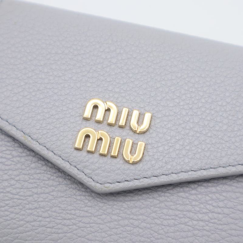miumiu ミュウミュウ コインケース カードケース ミニウォレット 服飾小物 グレー H20471