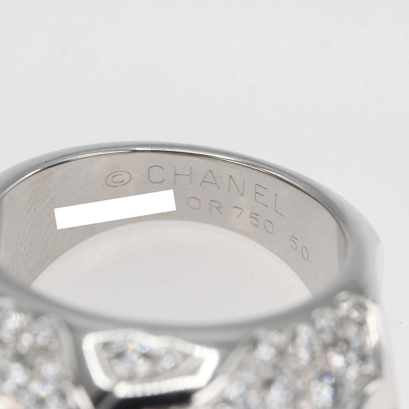 仕上済 CHANEL シャネル リング 10号 カメリア ドーム #50 7L1336 750 D 18.2g ジュエリー H17479
