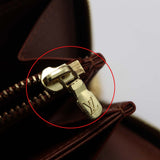 LOUIS VUITTON LV ルイヴィトン 財布 M60017 ジッピーウォレット モノグラム 長財布 茶 H23522