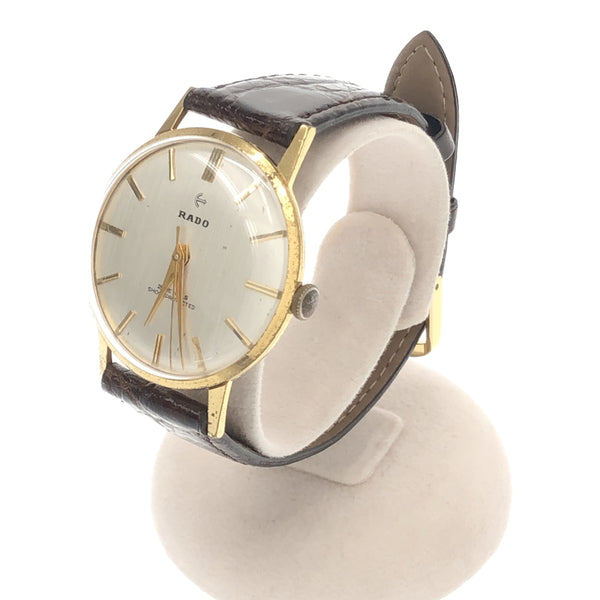 腕時計 稼働 ラドー RADO エクストラフラット 手巻き SHOCKPROTECTED ベルト 尾錠 社外品 H1695