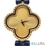 稼働 腕時計 VanCleef&Arpels VCA ヴァンクリーフ アルハンブラ Au750 VCAR08WT00 2025.10月電池交換済 箱保 25k877-1