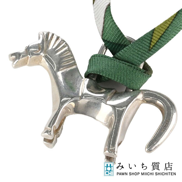 HERMES エルメス ネックレス シュバルツ 馬 カデナ シルバー SV925 約23.2g アクセサリー 25k430-4