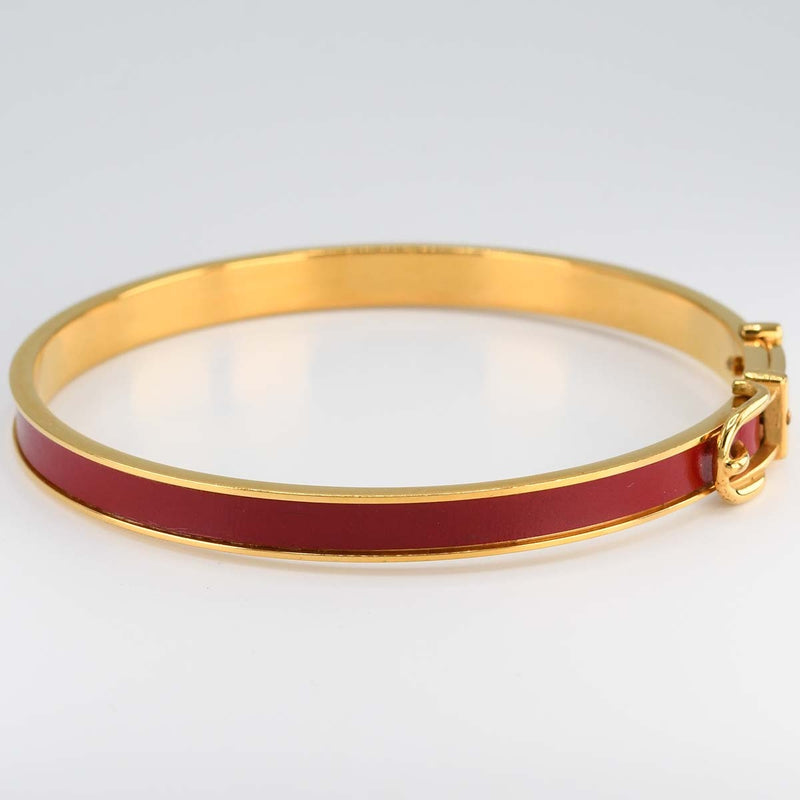 HERMES エルメス バングル ジャンピング レッド系 約24.2g ゴールドカラー アクセサリー H18770