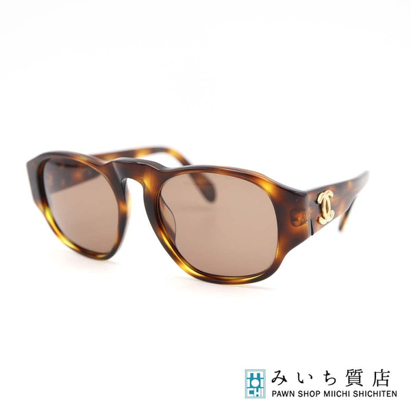CHANEL シャネル サングラス 01452 91235 ココマーク べっ甲柄 度なし ブラウン系 メガネ 眼鏡 レディース ケース有 yo1235