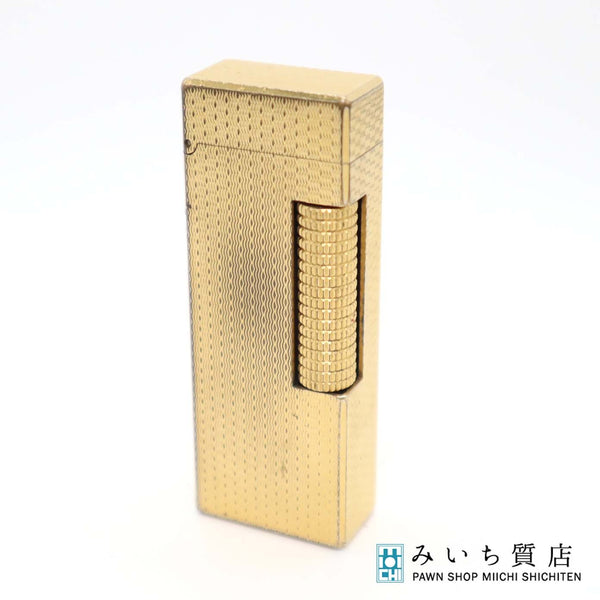 dunhill ダンヒル ガスライター US RE24163 ゴールドカラー ローラー式 喫煙具 着火未確認 yo472
