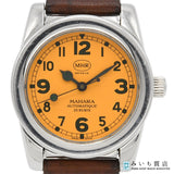 稼働 腕時計 MHR MAHARA マハラ BA2-4433 自動巻き オレンジ色文字盤 H20724