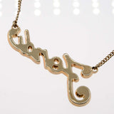 FENDI フェンディ ネックレス ラインストーン 約8g ゴールドカラー H1093