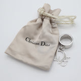 Christian Dior ディオール リング 指輪 チャーム ロゴ サイズ6 約10.5号 アクセサリー シルバー色 保管袋有 H20377