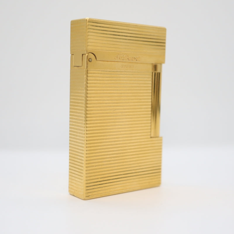 着火未確認 S.T.Dupont デュポン LINE2 ライター ライン2 ゴールド色 喫煙具 24k164-1