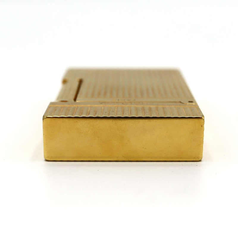 S.T.Dupont デュポン LINE2 ライン2 ヘアライン ガスライター ゴールドカラー 喫煙具 着火未確認 箱有 eco1729