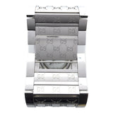 稼働 腕時計 GUCCI グッチ トワール ワイドバングルウォッチ QZ 白シェル文字盤 シルバーカラー レディース 2026.5電池 保管袋 H7531