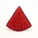 25k986-5 HERMES エルメス スカーフリング リザード トライアングル 赤 ゴールド金具 服飾小物 25k986-5