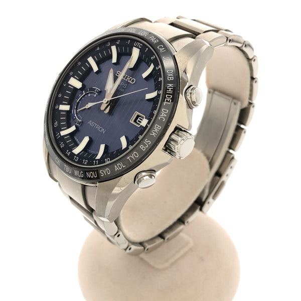 腕時計 稼働 SEIKO セイコー アストロン 8X22-0AL0-2 GPSソーラー ASTRON SS ネイビー色文字盤 20k277