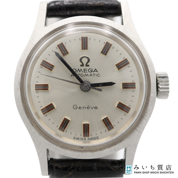 稼働 腕時計 OMEGA オメガ Geneve ジュネーブ cal.671 565.018 自動巻き シルバー色文字盤 ベルト社外 H20561