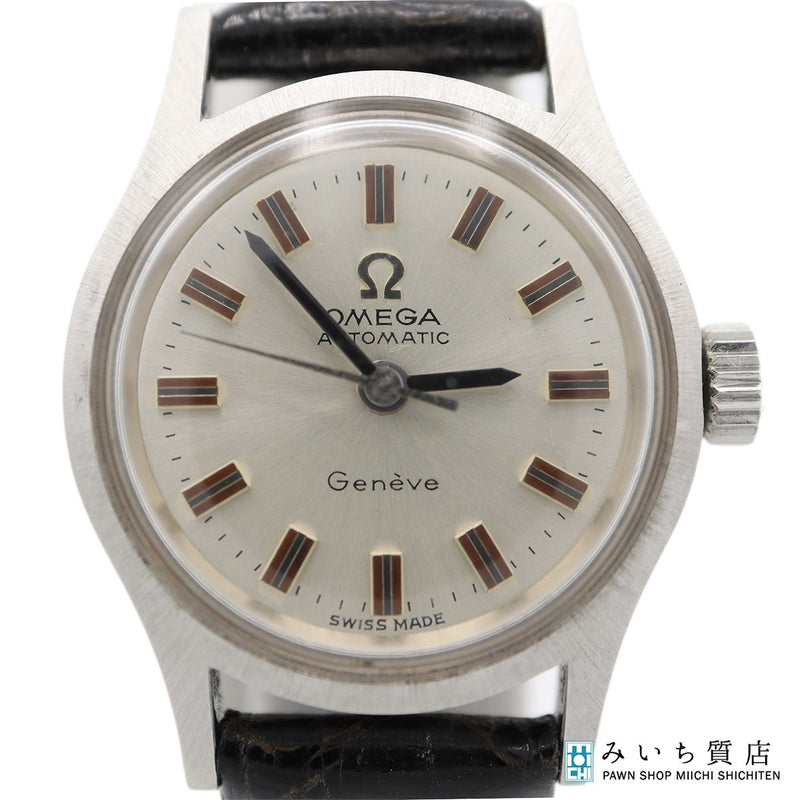 稼働 腕時計 OMEGA オメガ Geneve ジュネーブ cal.671 565.018 自動巻き シルバー色文字盤 ベルト社外 H20561