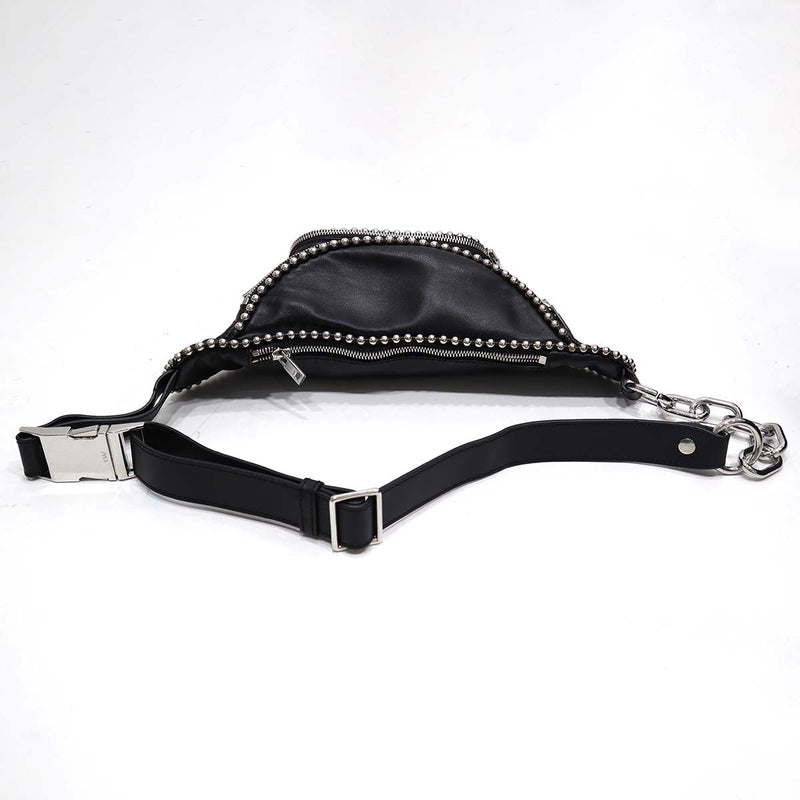 ALEXANDER WANG アレキサンダーワン ウエストバッグ ボディバッグ ブラック レザー ウエストポーチ H20778