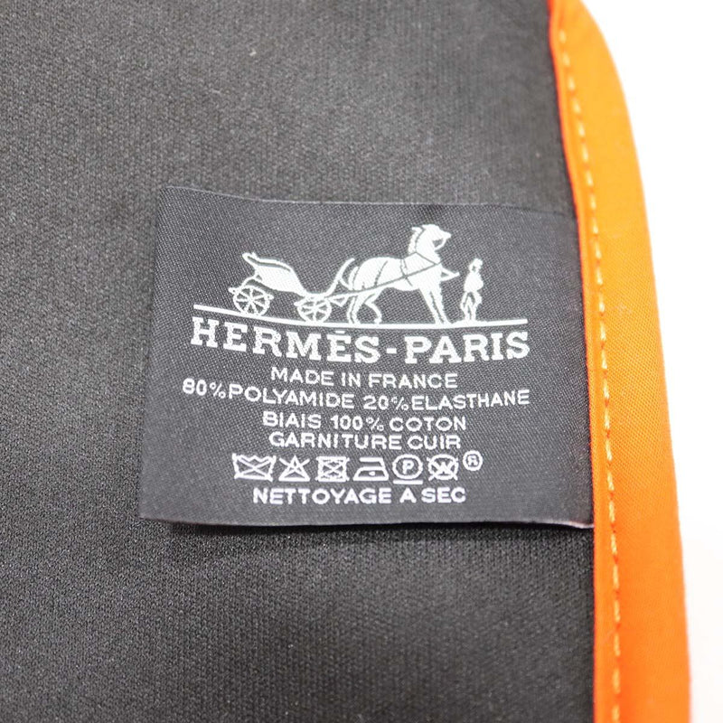 HERMES エルメス ネオバン レオパード トゥルースフラットPM ポリアミド エラスタン オレンジ色 箱あり M4038