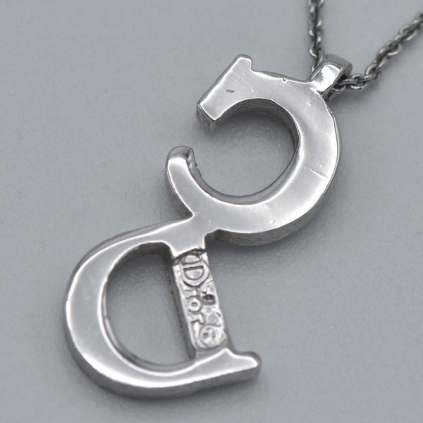 Christian Dior ディオール ネックレス CDロゴ シルバーカラー 約3.9g アクセサリー 箱 H9283