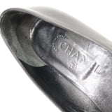 CHANEL シャネル パンプス ヒール サンダル カメリア ココマーク 37 1/2 ブラック レディース yo80