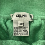 CELINE セリーヌ セットアップ パームツリー チェーン柄 サイズ38 ウール100％ レディース グリーン系 服 H18964
