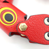 ANYA HINDMARCH アニヤハインドマーチ バッグチャーム ヘビ レッド ストラップ 箱クロス H23664