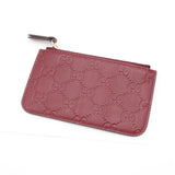 H23054 GUCCI グッチ GGエンブレム キーポーチ レザーウォレット コインケース ミニ財布 ボルドー H23054