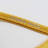 HERMES エルメス ホイッスル ネックレス レザー ストラップ イエロー アクセサリー H22106