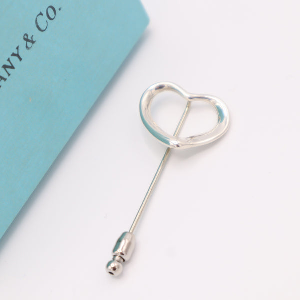 TIFFANY＆Co. ティファニー オープンハート ブローチ スターリングシルバー エルサ・ペレッティ 重量約3.7g H8532