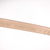 COACH コーチ サングラス HC8267 (L1086) 511311 度なし ミルキーブラッシュ ピンクフレーム ケース付 H9444