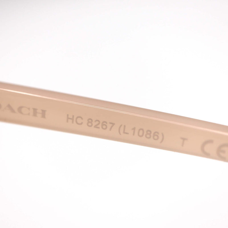 COACH コーチ サングラス HC8267 (L1086) 511311 度なし ミルキーブラッシュ ピンクフレーム ケース付 H9444