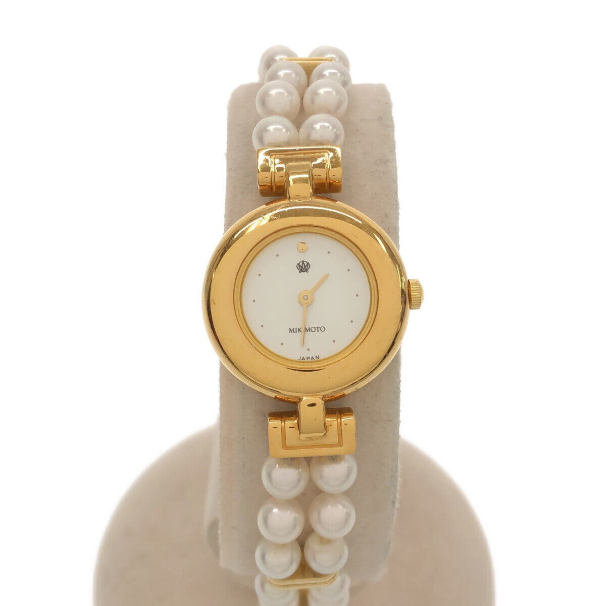腕時計 稼働 ミキモト MIKIMOTO JAL限定 パールウォッチ 4N20