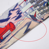 HERMES エルメス ツイリー WOW アメコミ柄 スカーフ シルク100 マルチカラー 箱 ok1516