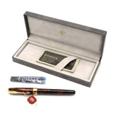 PARKER パーカー 万年筆 ソネット ビゾンフォンセ 純正漆 ペン先18K/750 字幅 F  インク ケース付 筆記未確認 H1030