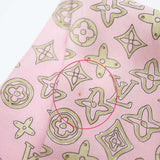 LOUIS VUITTON ルイヴィトン LV M74780 バンドー・モノグラム マップ スカーフ ツイリー シルク100 ピンク系 26k987-38