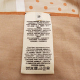 HERMES エルメス ツイルレーヌ ロングカーディガン Clic Clac a Pois クリッククラック ワンピース シルク 服 サイズ36 オレンジ系 H23220