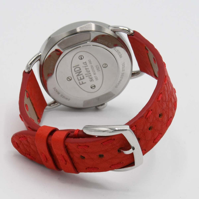 腕時計 稼働 FENDI フェンディ セレリア 80200-M クォーツ シェル文字盤 2025.11電池交換済 袋有 M4024