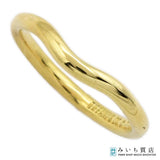 仕上済 TIFFANY＆Co. ティファニー カーブド バンド リング 指輪 750 約2.5g 約9.5号 ゴールド ジュエリー ◆ ok1505