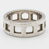 GUCCI グッチ オープンスクエアリング 指輪 925 シルバー 約12.5号 約4.8g アクセサリー 26k360-5