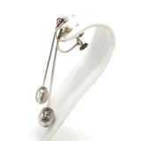 Georg Jensen ジョージジェンセン イヤリング ドロップ シルバー 925 約4.8g アクセサリー maki409-2