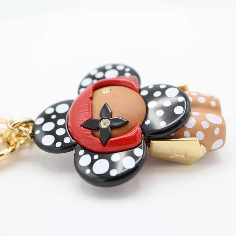 未使用 LOUIS VUITTON ルイヴィトン M01145 ポルト クレ ヴィヴィエンヌ インフィニティ ドット 草間彌生 チャーム 23k233-2