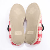未使用 GUCCI グッチ 575850 ローファー ホースビット チェック ツイード レッド 36 1/2サイズ レディース 箱有 H9375