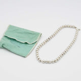 TIFFANY＆Co. ティファニー ボールチェーン ネックレス 925 シルバー 約26.8g 約40.5cm アクセサリー 保管袋 ok1560