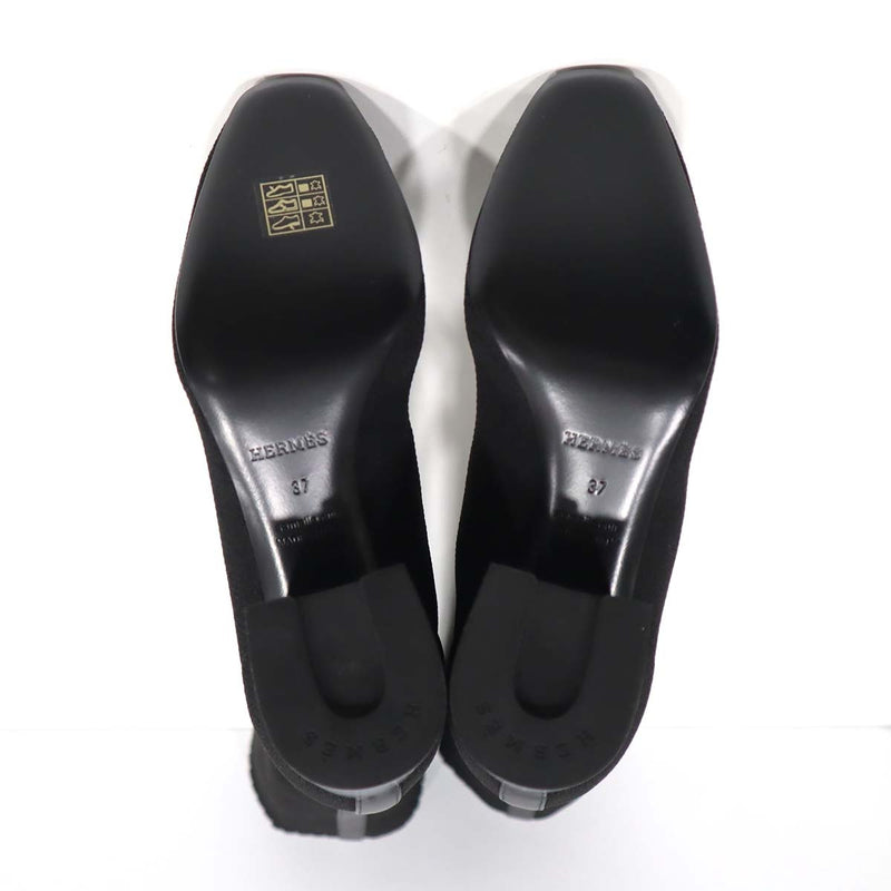美品 HERMES エルメス H222097Z フォンテーヌ ソックスブーツ ロング シューズ サイズ37 24cm 箱あり H13446
