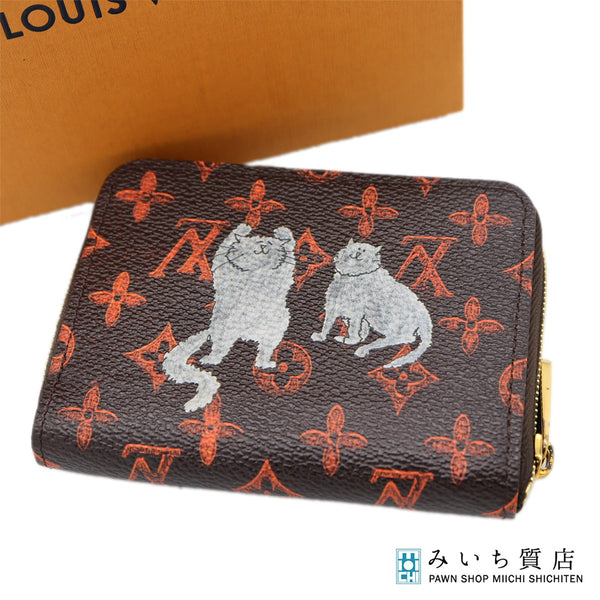 LOUIS VUITTON ルイヴィトン LV M63883 キャットグラム ジッピーコインパース コインケース ミニ財布 モノグラム 箱あり M4157
