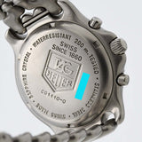 稼働 腕時計 TAG HEUER タグホイヤー CG1110-0 クォーツ デイト 黒文字盤 コマ有 2025.07電池交換済 M798