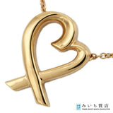 TIFFANY＆Co. ティファニー ラビングハート ネックレス Au750 ゴールド 約3.5g ジュエリー アクセサリー 箱・袋 ◆ H23859