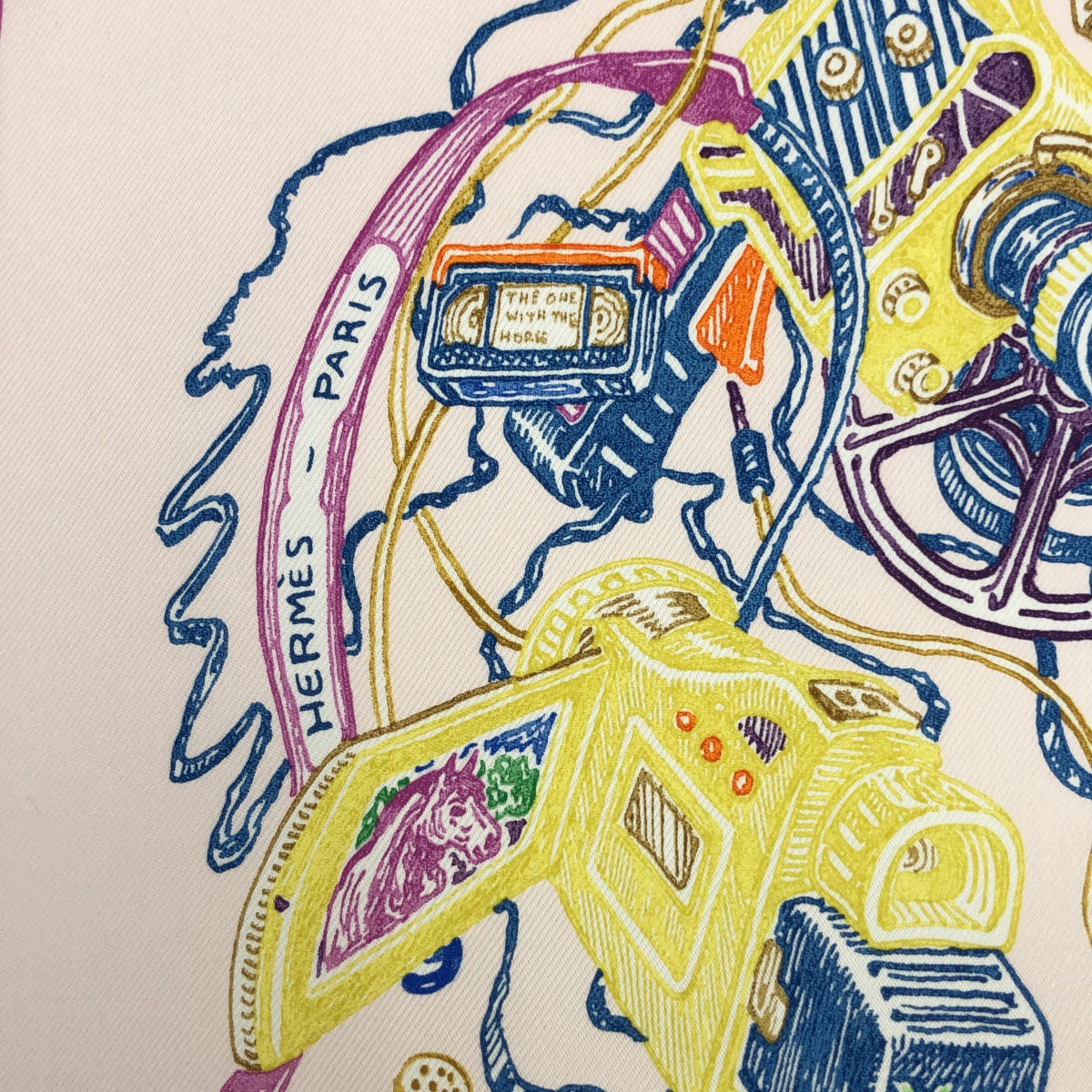 未使用 エルメス HERMES カレ90 CHEVAL OSCOPE シュヴァロスコープ