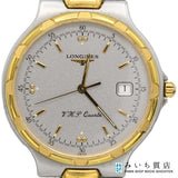 腕時計 稼働 LONGINES ロンジン L1.613.3 デイト クォーツ シルバー色文字盤 2026.8電池交換済 ko238