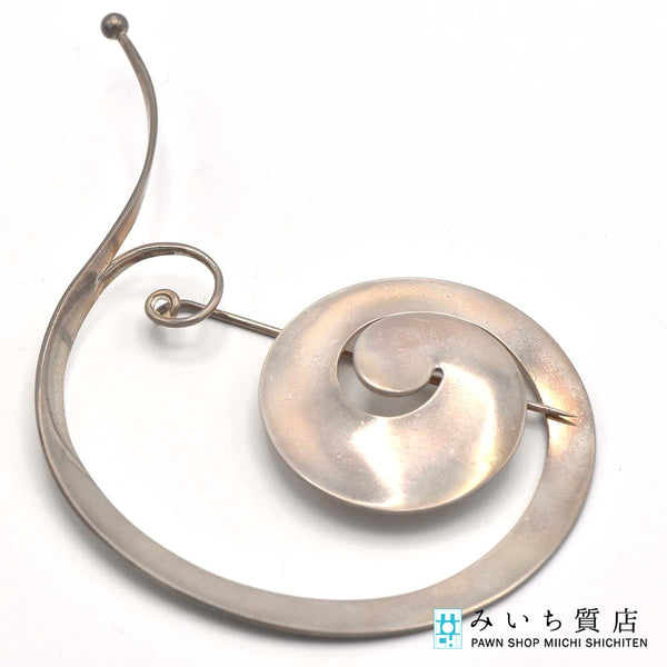 GEORG JENSEN ジョージジェンセン ブローチ 392 カタツムリ 925 約17.7g アクセサリー 箱有 H5487