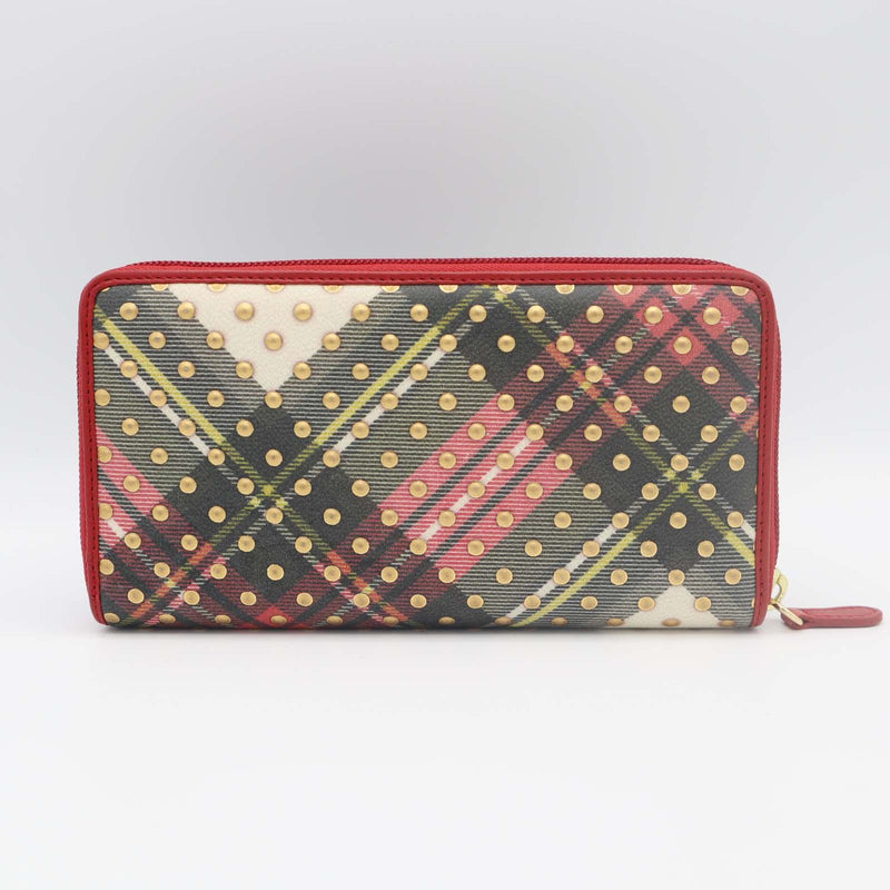 Vivienne Westwood ヴィヴィアンウエストウッド 財布 TARTAN DOTS ラウンドジップ チェック柄 小物 箱有 H19812
